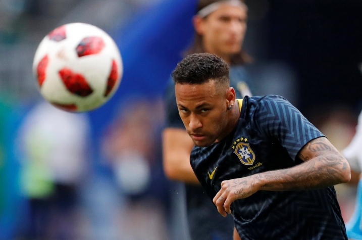 Copa 2018: Neymar, do Brasil, antes do jogo contra o México pelas oitavas