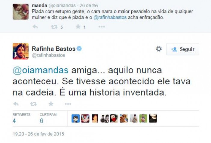 Rafinha Bastos comenta fala de Alexandre Frota