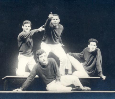 Em 1965 em São Paulo com Piti Gil e Caetano no espetáculo Arena Canta Bahia