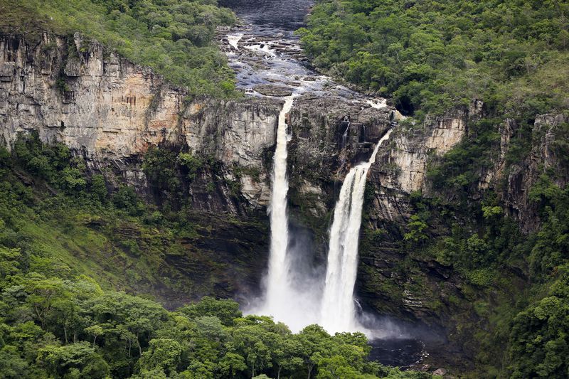 Alto Paraíso de Goiás (GO) - Vista dos Saltos do Rio Preto, a partir do Mirante da Janela, área que faz parte da proposta de ampliação do Parque Nacional da Chapada dos Veadeiros (Marcelo Camargo/Agência Brasil)