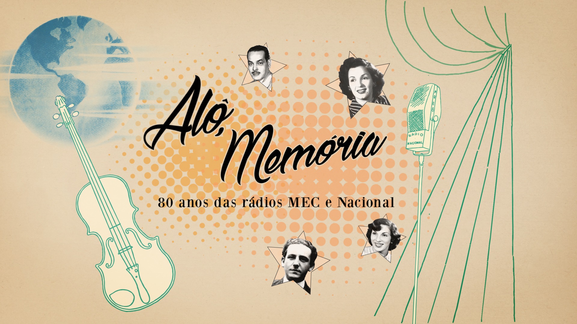 Logo de abertura do programa "Alô, Memória"